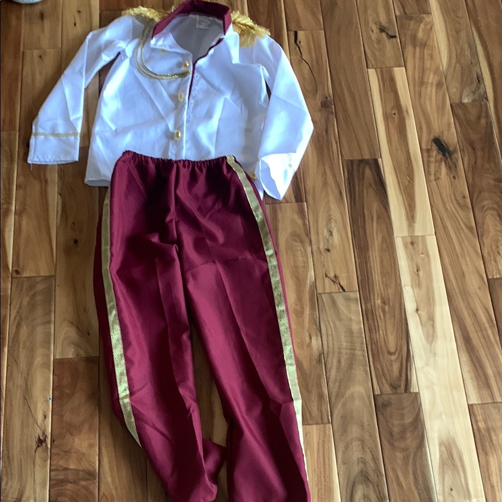Kids Prince Costume - White and Red